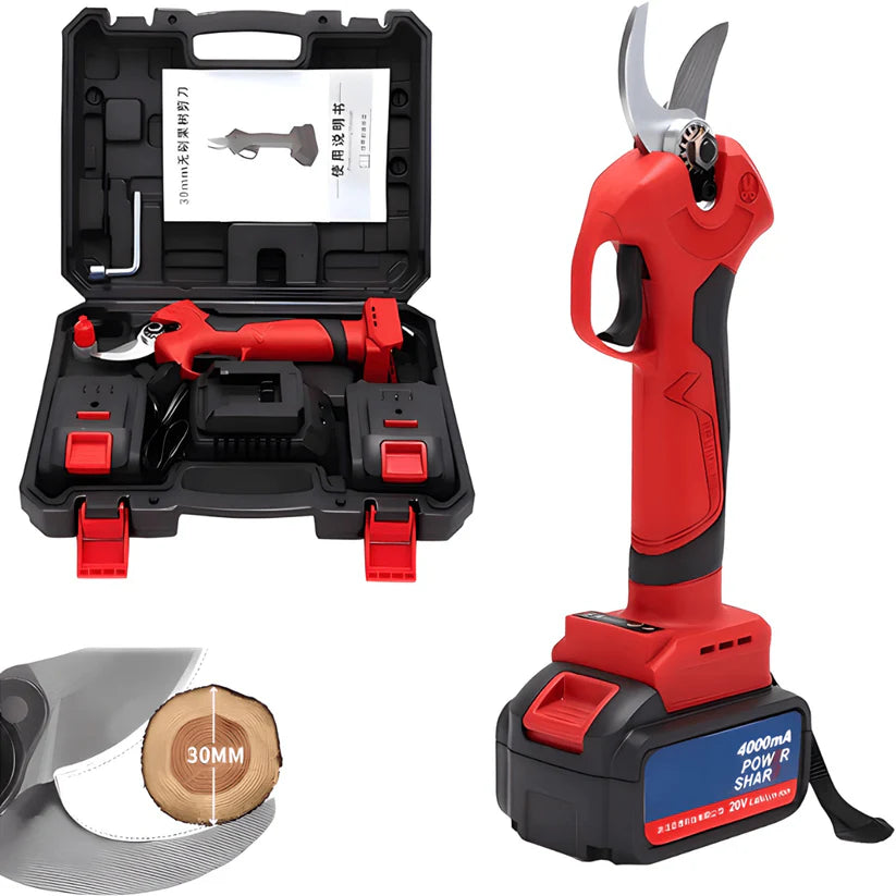 ELEKTRIČNE MAKAZE ZA OREZIVANJE VOĆA 21V + DVE BATERIJE